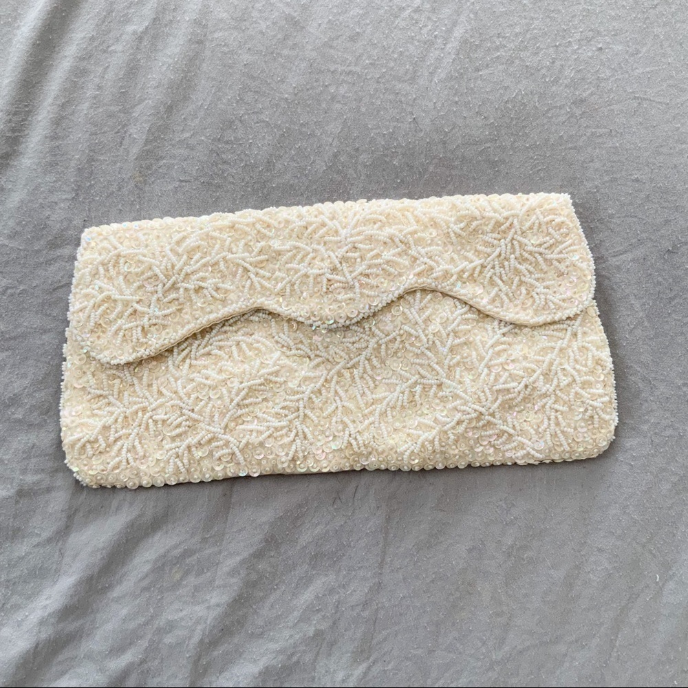 Vintage Beaded Hand Clutch